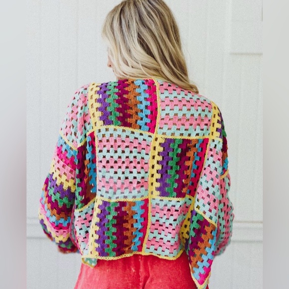 POL Julia Crochet Cardigan one size - Picture 2 of 11